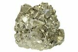 Octahedral Pyrite Crystal Cluster - Peru #173503-1